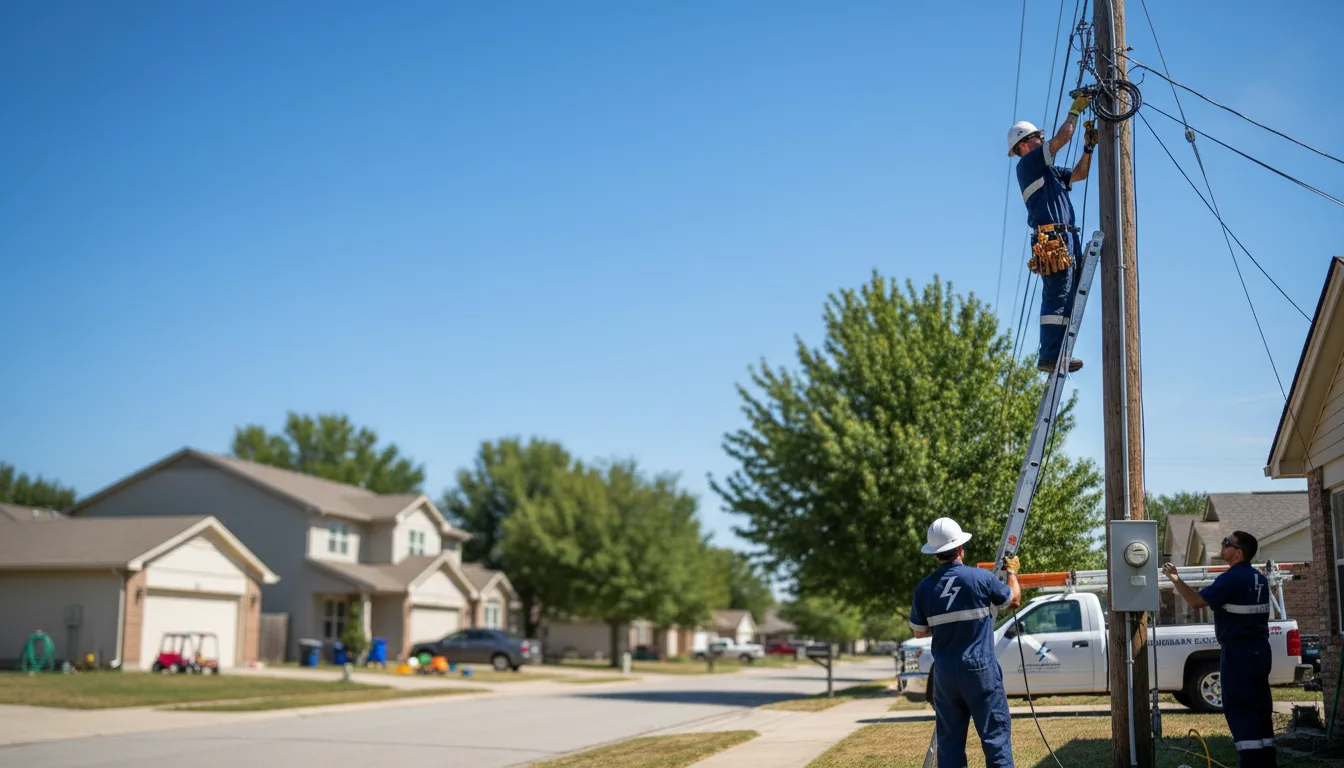 Residential electrician providing installation services in Topping, VA